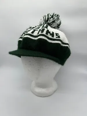Vintage MSU Michigan State Spartans Knit Brimmed Hat W/ Pom • $15.95