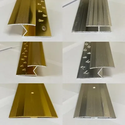 Carpet Metal Cover Strip Door Trim - Pack Of 5 - Gold/simbrass&Silver - 900mm • £20