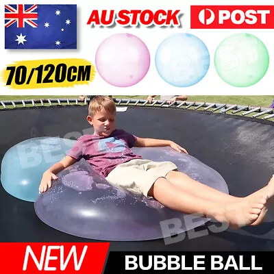 70-120cm Super Soft Wubble Bubble Ball Toy Firm Ball Stretch Bubble Big Balls AU • $9.95