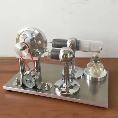 Powerful Hot Air Stirling Engine Model Toy Mini Electricity Generator Motor Toy • $29.99