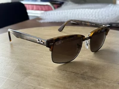 Ray-Ban Clubmaster RB4190 Tortoise Frame With Polarized Brown Lens #239 • $50