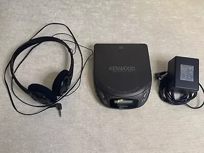 Vintage Kenwood Portable CD Player DPC-841 Power Cord And Headset 1994 Works!! • $34
