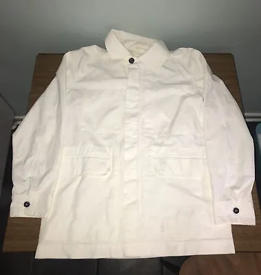 MURPHY & NYE Mens Utility Jacket Size Medium 100% Cotton In Cream Used • £12.99