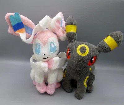 £19.99 • Buy Set Of 2 Tomy Takara Pokemon Soft Plush Toys Umbreon & Sylveon 8 