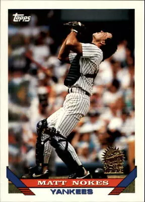 1993 (YANKEES) Topps Inaugural Marlins #561 Matt Nokes /10000 • $1.69