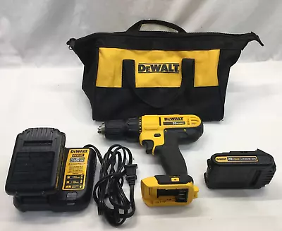 $94.99 • Buy Dewalt Dcd771 Dcd771c2 ½” Cordless Drill Driver W/ 2 Batteries, Charger, Case
