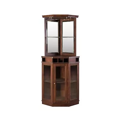 Home Source Splendid Dining Room Or Lounge Corner Bar With Wood Frame And 5 B... • $435.99
