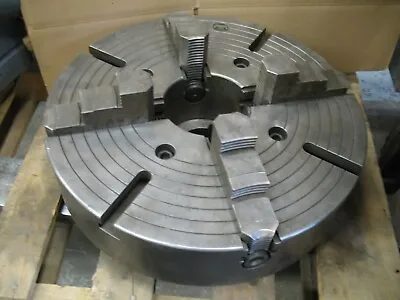 18  T-slot 4-jaw Chuck L-1 Mount Bergmans Sweden Leblond Lathe 5  Thru Hole • $750