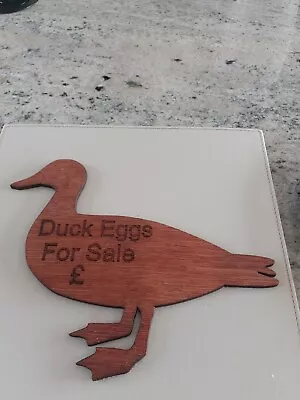 £5 • Buy Personalised Duck EGGS FOR SALE SIGN Plaque.