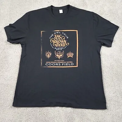 Zac Brown Band Shirt Mens Extra Large Black The Owl Tour 2019 Summer Concert. • $12.99