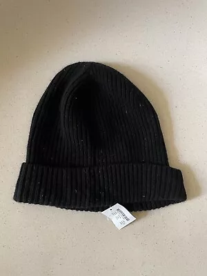 New W TAG J CREW RIBBED CASHMERE CAP HAT BEANIE ONE SIZE • $65