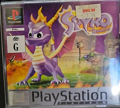 PlayStation 1 PS1 Game - Spyro The Dragon (Platinum) • $46.99