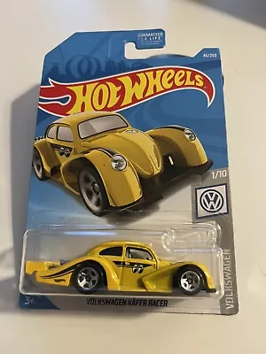 2017 Hot Wheels VW  Volkswagen Kafer Racer MOON EYES Yellow W/5 Spoke Wheels • $0.99