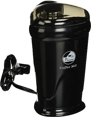 La Pavoni PA-1403-B Electric Mill Coffee Grinder Black Push-button Control • $29.99