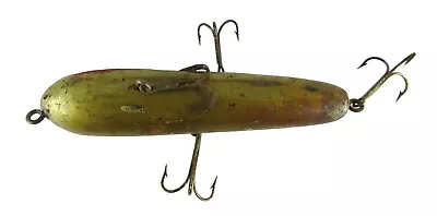 Antique 1920s Wood Fishing Lure 4.5 Inch Treble Hook Used • $49.99