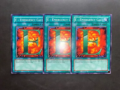 X3 E - Emergency Call - EOJ-EN039 & DP03-EN017 - Common  - Playset - YuGiOh • £9.99