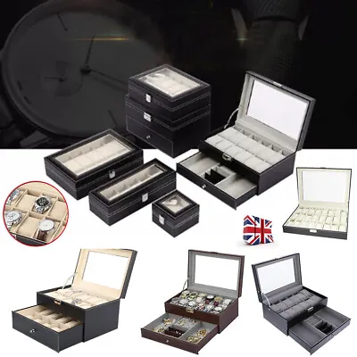 £24.79 • Buy Multi Grid Watch Display Storage Box Jewelry Collection Case Organizer Holder UK