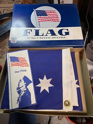 Vintage Annin Defiance American Flag 100% Cotton Made In The USA 3x5 New In Box • $45