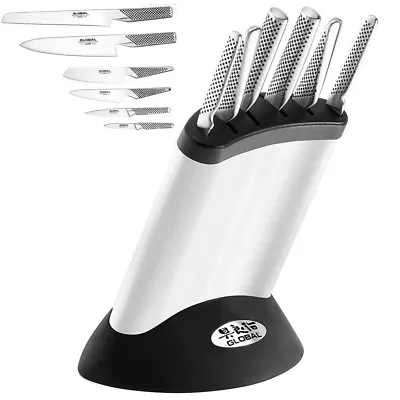 100% Genuine! GLOBAL Synergy 7 Piece Knife Block Set Made In Japan! RRP $999.00! • $499