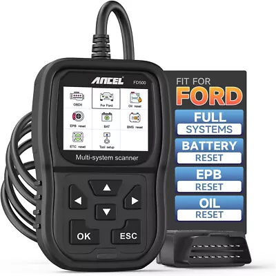ANCEL FD500 For Ford All System OBD2 Scanner Diagnostic Code Reader EPB OilReset • $69.99
