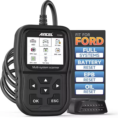 ANCEL FD500 For Ford Car All System OBD2 Scanner Diagnostic Tool EPB & Oil Reset • $48.99