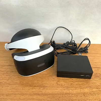 $229 • Buy 🐚 Sony PS4 PlayStation 4 VR Headset Gaming & PSVR CUH-ZVR2 Processor Unit Box
