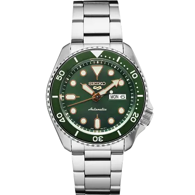 Seiko 5 Sports Green Men's Automatic Watch  Green Dial  SRPD63 • $169.99