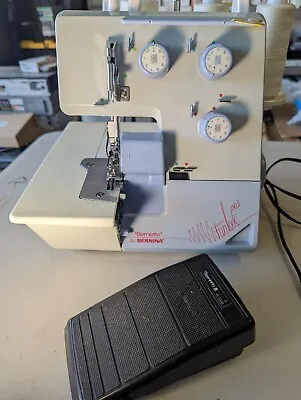 $149.95 • Buy RARE Bernette Bernina 003 Funlock Portable Overlock Serger Sewing Machine 