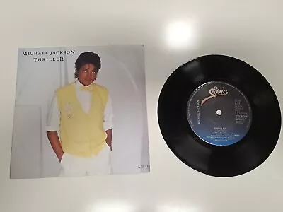 Michael Jackson - Thriller 7  Vinyl Single 1st Press  • $2.51