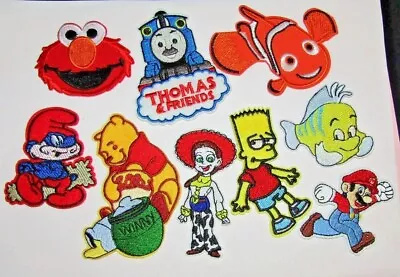 Disney IRON ON Patches Embellishments Mickey Donald Winnie Trucks Cars Trains UK • £3.99