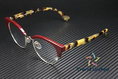 BURBERRY BE2316 3869 Bordeaux Pale Gold Demo Lens 51 Mm Women's Eyeglasses • $75.99