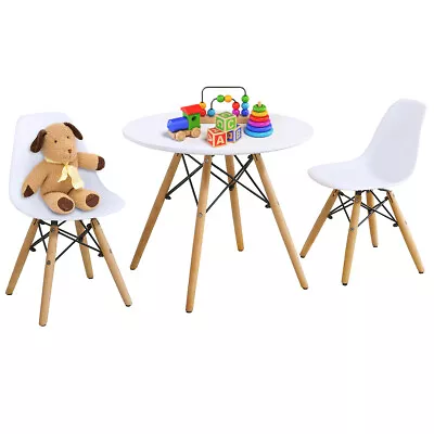 Kids Table And 2 Chairs Set 3 PCS Children Activity Play Study Desk Furniture • $106.95