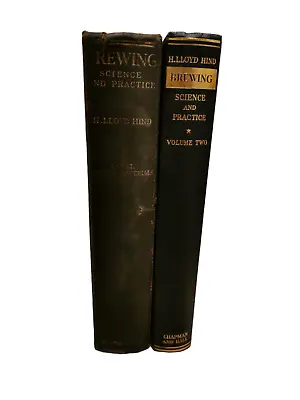 £115 • Buy Lot Of 2 Antique Books Brewing Science And Practice, By H. Lloyd Hind- 1938-1948