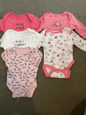 £0.99 • Buy 5 X Primark Girls Shirt And Long Sleeve Newborn Bodysuits