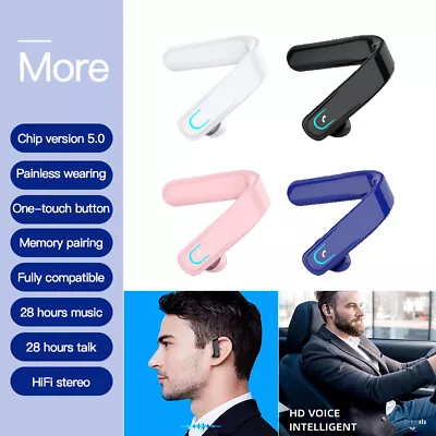 £7.89 • Buy Bluetooth 5.1 Wireless Earbud Ear Clip Bone Conduction Headphones Sport Headset