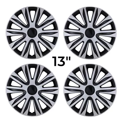 13  Set Of 4 Wheel Covers Snap On Hubcaps Full Hub Caps Fit R13 Tire & Steel Rim • $43.99