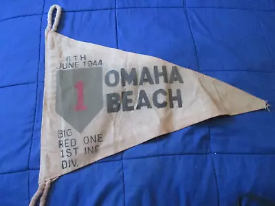 Wwii Usa 1 St  Infantry Division D-day Normandy June 6th 1944 (pennet Flag • $45