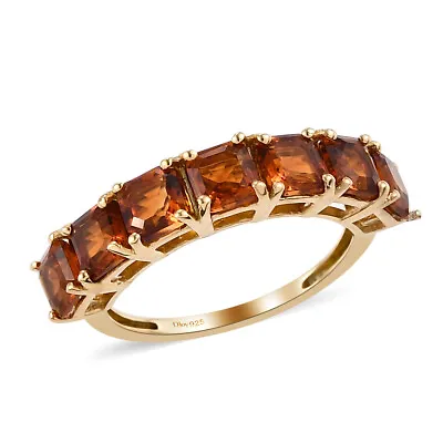 $36 • Buy 2.10ctw Santa Ana Madeira Citrine Band Ring Vermeil Plated Sterling Size 6