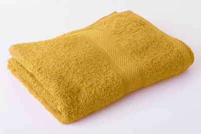 12 X Mustard Luxury 100% Egyptian Cotton Hairdressing Towels Salon 50x85cm • £34.99