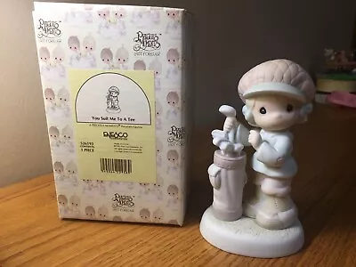 PRECIOUS MOMENTS YOU SUIT ME TO A TEE FIGURINE 526193 Used 1994 • $8