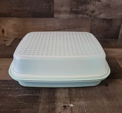 Vintage Tupperware Marinade Container 1295 Mint Green Season Serve With Lid 1294 • £19.27