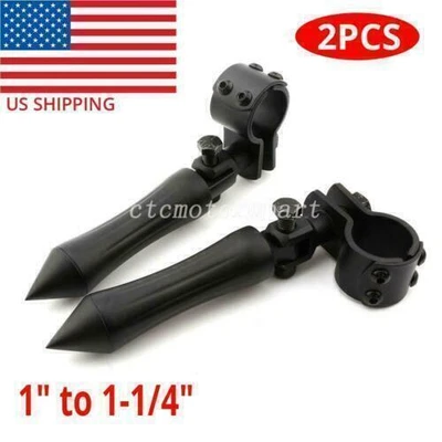 $62.81 • Buy Highway Foot Pegs 1  To 1-1/4  Bar For Yamaha Road Star V Star 650 950 1100 1300