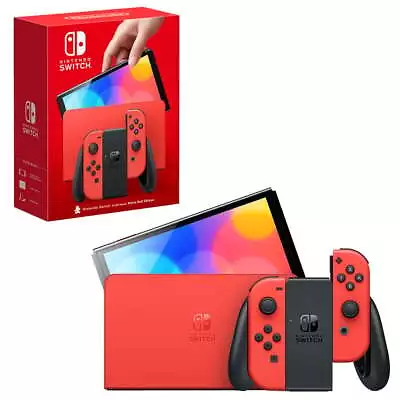 Nintendo Switch OLED Model Mario Red Edition Console • $510.95