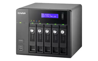 QNAP TS-569 Pro 5-Bay Network Attached Storage NAS  1 320gb HDD Included • $210