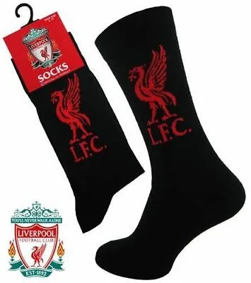 £11.99 • Buy 4 Pairs Of Men's Official Liverpool  Lfc  Crest Socks Size 8 -11 Eur 42-46