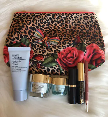 Estee Lauder 7pc Gift Set Skincare Makeup Bag • $27.99