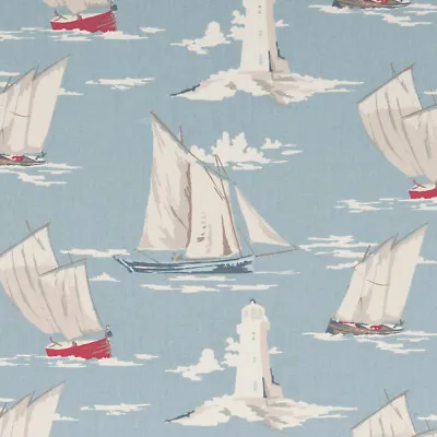 Clarke And Clarke Skipper Marine Cotton PVC WIPE CLEAN Tablecloth Oilcloth • £6.99