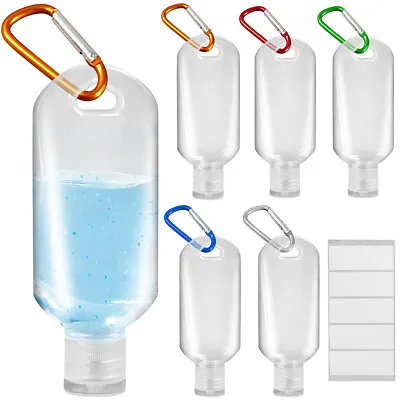 Travel Bottles With Keychain 70ml 2.4Oz Empty Plastic Containers Kit For School • $6.99