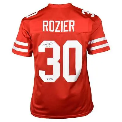 Mike Rozier Signed HT 83 Inscription Nebraska College Red Football Jersey (JSA) • $65.95