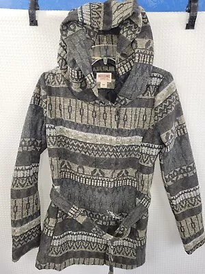 Mossimo Suppy Hooded Winter Coat Aztec Design Womans Size Medium • $29.99